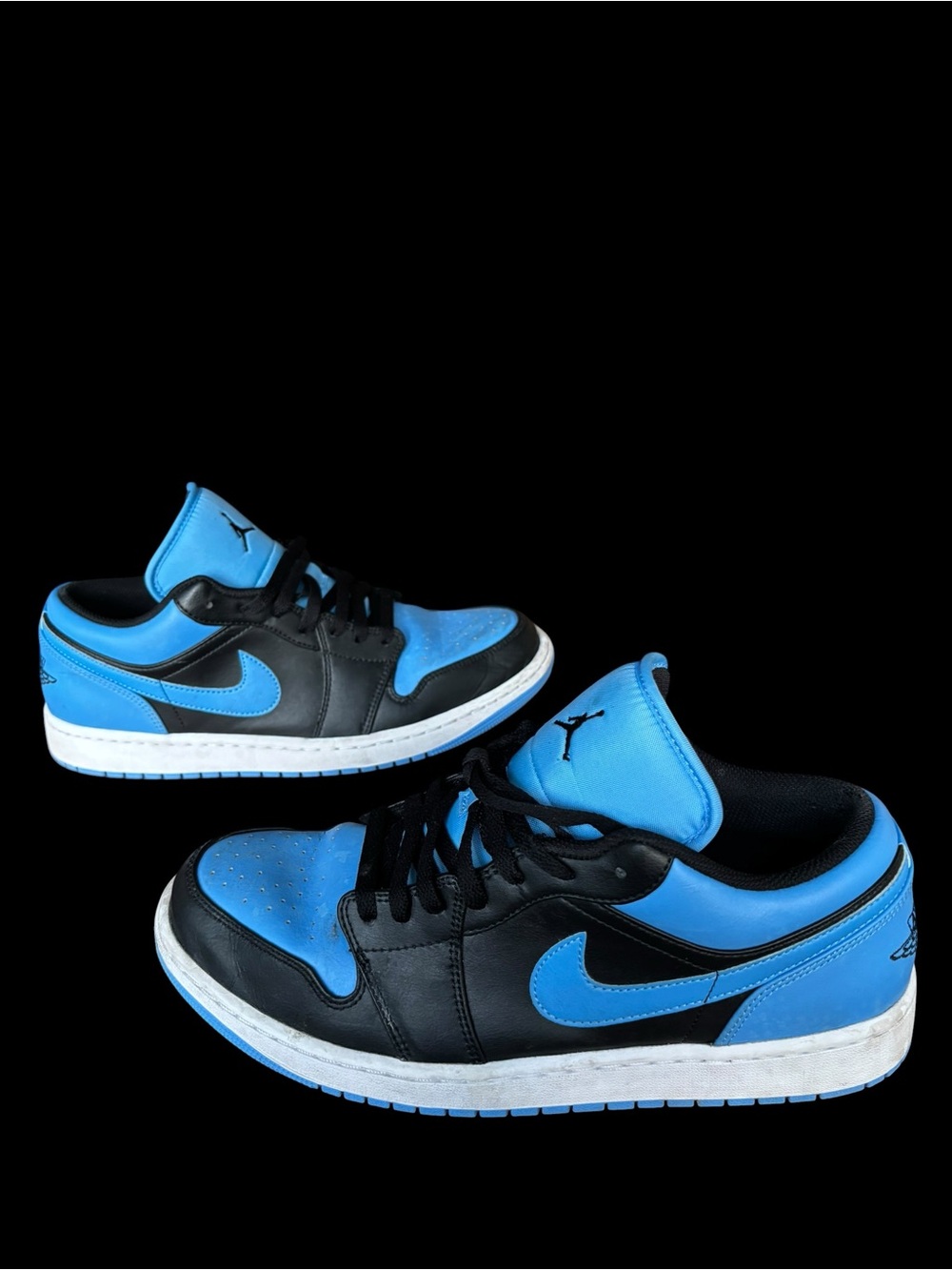 Nike Air Jordan 1 Low University Blue Black 553558-403 Men’s 12 Sneakers Shoes